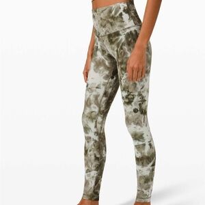 Lululemon Align 28" Diamond Dye Green Leggings (Matching Top Available)